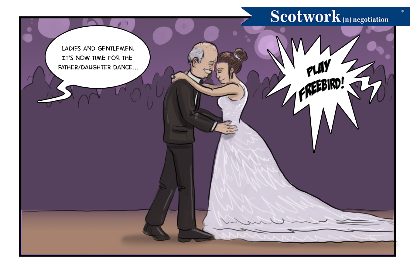 El baile de un padre con su hija